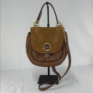 MICHAEL KORS ISADORE MEDIUM TOP HANDLE LEATHER MESSENGER BAG FTL-02-114